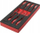 Set kaçavidash të sheshta Milwaukee Screwdriver SL, 7 copë, me shkumë, i kuq e zi