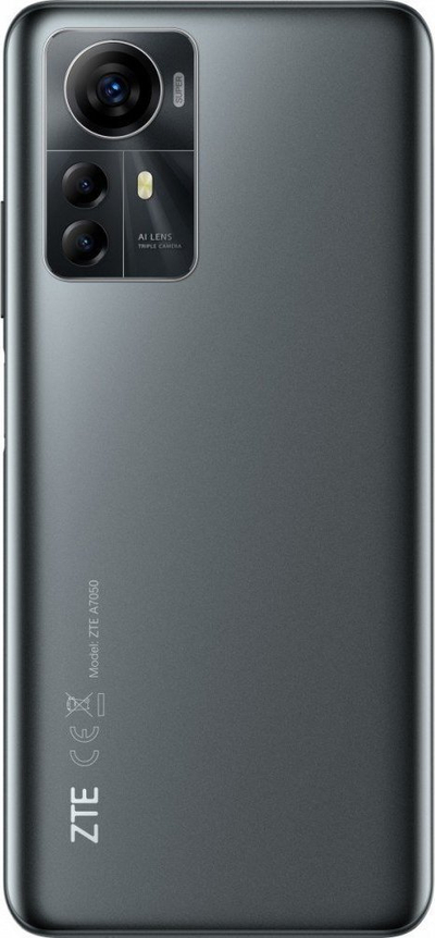 Telefoni ZTE Blade A72s, 6.75", 128GB, gri e errët