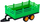 Lodër traktor me telekomandë RC Green Farm Tractor With Trailer, me rimorkio, drita LED, i gjelbër