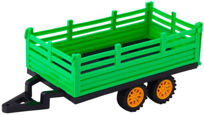 Lodër traktor me telekomandë RC Green Farm Tractor With Trailer, me rimorkio, drita LED, i gjelbër