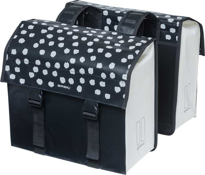 Двојна торба за велосипед Basil Urban Load, 53L, водоотпорна, црна