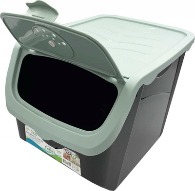 Enë plastike për fruta dhe perime, me ventilim, transparente