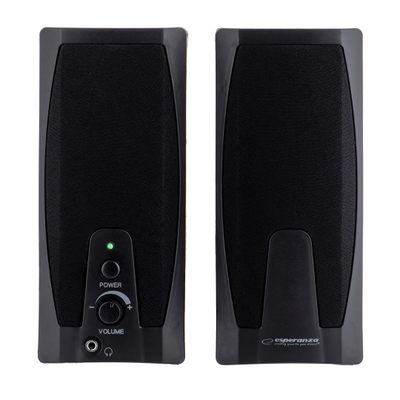 Bokse kompjuteri Esperanza Giocoso EP110, stereo 2.0, me kabëll 3.5mm, të zinj