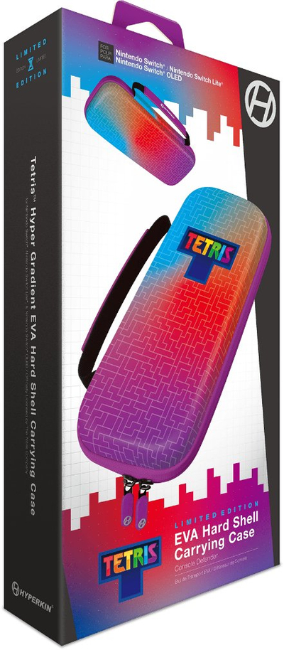 Etui për konzolë Hyperkin Tetris Rigid EVA Case, për Nintendo Switch OLED dhe Switch Lite, Hyper Gradient