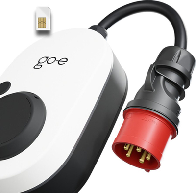 Stacion karikimi mobìl Go-e Charger Gemini Flex 2.0 CH-05-22-01, 22 kW, Type 2, i bardhë