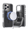 Mbrojtëse telefoni COFI Fiber Case për iPhone 17 Pro, magnetike, e zezë