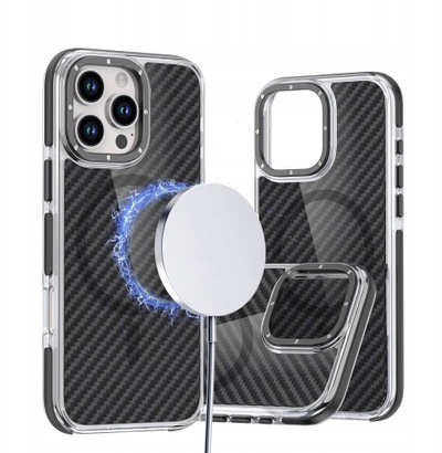 Mbrojtëse telefoni COFI Fiber Case për iPhone 17 Pro, magnetike, e zezë