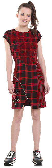 Fustan Desigual West Roma Borgona 18WWVK75 3007, i kuq M mDE2264-M