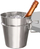 Ftohës shampanje Excellent Houseware, set 3 pjesë me mbajtëse, çelik inox, argjendtë