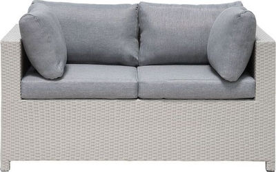 Set mobiljesh kopshti Milano, 4 persona, PE rattan, gri e çelët