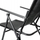 Karrige palos që e çon kudo për kopsht edhe kamping Folding Garden Chair, 62x45x102 cm, mban gjer 120 kg, e zezë