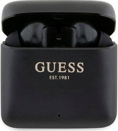Kufje pa tela Guess Printed Logo, TWS, Bluetooth 5.1, të zeza