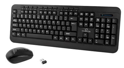 Set tastierë dhe maus Esperanza TK109, 2.4GHz, i zi