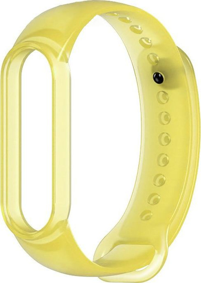 Rrip silikoni Hurtel për Xiaomi Mi Band 5, për zëvendësim, i verdhë