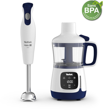 Рачен миксер Tefal HB55W430 Yummy Gourmet, 600W, 2 брзини, бел