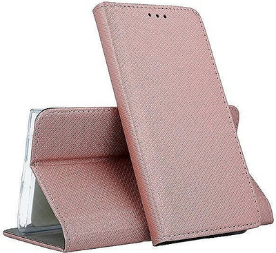 Mbulesë Mocco Smart Magnet Book për Samsung Galaxy A72 5G, kapak librë, rozë gold