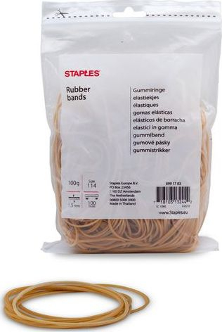 Shirita gome Staples, 100x1.5mm, 100g
