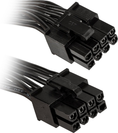 Kabllo modulare PSU Kolink KL-CBR-PCI, PCIe 6+2-pin, e zezë