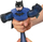 Figurë lodër Heroes of Goo Jit Zu DC Batman Stealth Armor, shtrihet 3 herë, blu e zezë