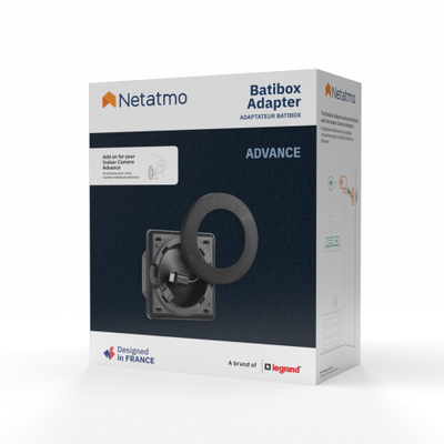 Монтажен прстен Netatmo NPC-BAT-B, за внатрешна камера, црн