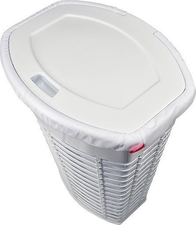 Kosh rrobash Palm Laundry Basket Washing, 50L, me kapak, bezhë