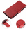 Kuti mbrojtëse PhoneLook Flip Case për Samsung Galaxy S25, me kapak magnetik, me xhepa kartash, e kuqe