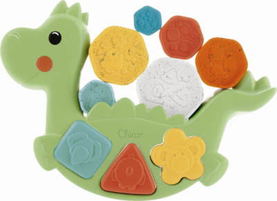 Lodër edukative Chicco ECO+ Sorter Puzzle Dino, 2n1, shumëngjyrëshe