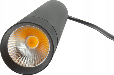 Lampë varëse Spectrum SHIFT HANGIT BL, cilindrike, LED, e zezë