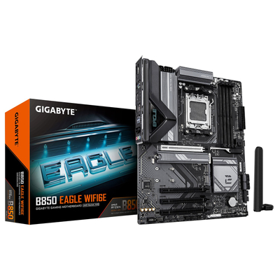 Pllakë mëmë Gigabyte B850 EAGLE WIFI6E, AM5, DDR5, e zezë