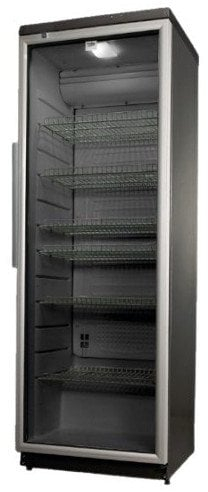 Frigorifer me derë xhami Arneg ADN 203/1S BP, 350L, 1 derë, kornizë alumini