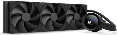 Ftohës uji për proçesor NZXT Kraken Plus 360, 360mm, me ekran LCD 1.54", i zi