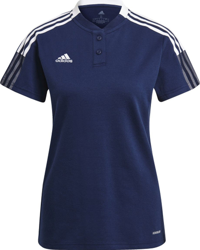 Bluzë polo Adidas Tiro 21 GK9674, AeroReady, për burra, blu e errët