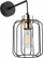 Lampë muri TK Lighting Galaxy 4742, me bazë E27, stil industrial, e zezë me të artë