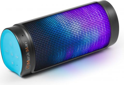 Altoparlant Bluetooth Technaxx MusicMan BT-X26, 8W, LED shumëngjyrësh, blu me të zezë