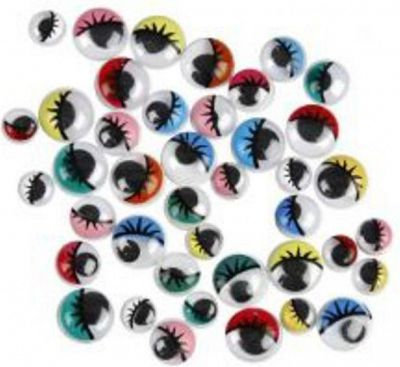 Sy lëvizës për zbukurim Craft with Fun, 7 mm, me ngjyra nga të gjitha