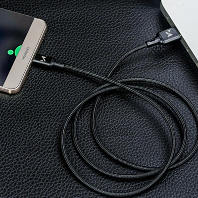 Kabllo USB në USB Type C Wozinsky WUC, 2.4A, 2m, e zezë