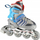 Patina inline Nils Extreme NH18192, 4 në 1, me numra të rregullueshëm 34-38, gri