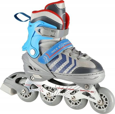 Patina inline Nils Extreme NH18192, 4 në 1, me numra të rregullueshëm 34-38, gri