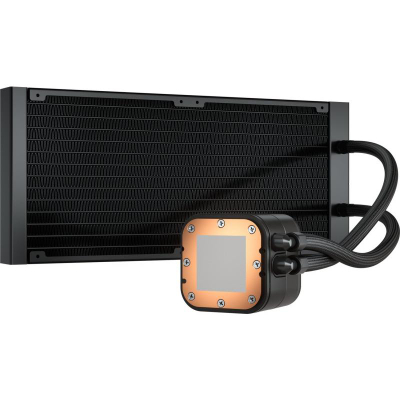 Ftohës uji për CPU Corsair iCUE H115i RGB ELITE, 280mm, 2x 140mm PWM, i zi
