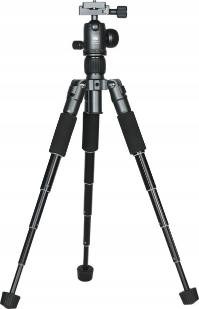 Tripod tavoline SIRUI TT-50, mini, alumin, me kokë sferike dhe mbajtëse telefoni, i zi
