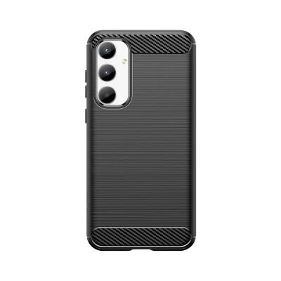 Kapak telefoni Hurtel Carbon për Samsung Galaxy A35, TPU, antirrëshqitës, i zi