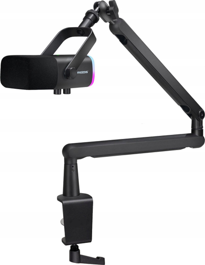 Mikrofon dinamik Mozos TAM8, kardioid, me USB C dhe XLR, i zi
