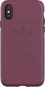 Futrollë telefoni Adidas OR Hard Cover për iPhone X XS, polikarbonat, ngjyrë Techink Maroon
