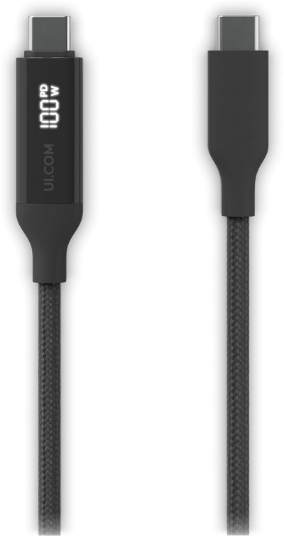 USB-C кабел Ubiquiti UACC Cable USB 100W 2M BK, 2m, 100W, црно сиво