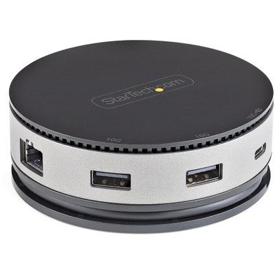Adapter USB C multiport StarTech, 4K 60Hz HDMI DP VGA, 75W PD, gri e zezë
