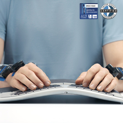 Tastierë Logitech Ergo K860, ergonomike, pa kabllo, e zezë