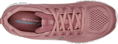 Atlete për goca Skechers Graceful Get Connected, Memory Foam, rrjetë ajrosëse, rozë