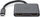 Adapter USB‑C Nedis 2‑në‑1, 2x HDMI, 4K 30Hz, gri e zezë