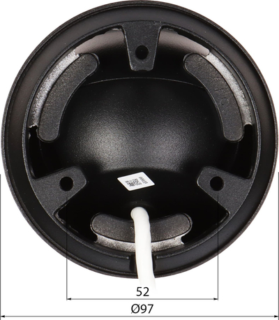 Kamerë IP APTI AI401VA21-28W, 4 Mpx, lentja 2.8 mm, e zezë