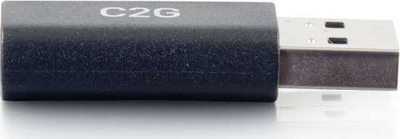 Adaptor USB C2G USB C Female në USB A Male, 5Gbps, i zi